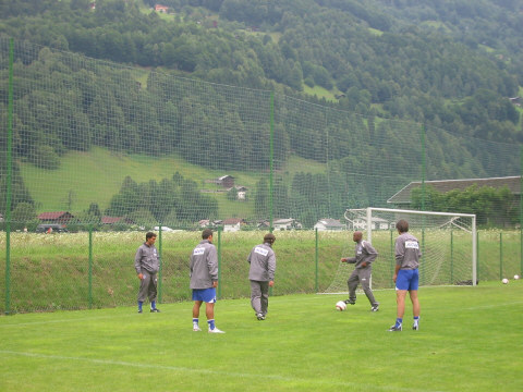 Aufw&auml;rmen vor dem Spiel
